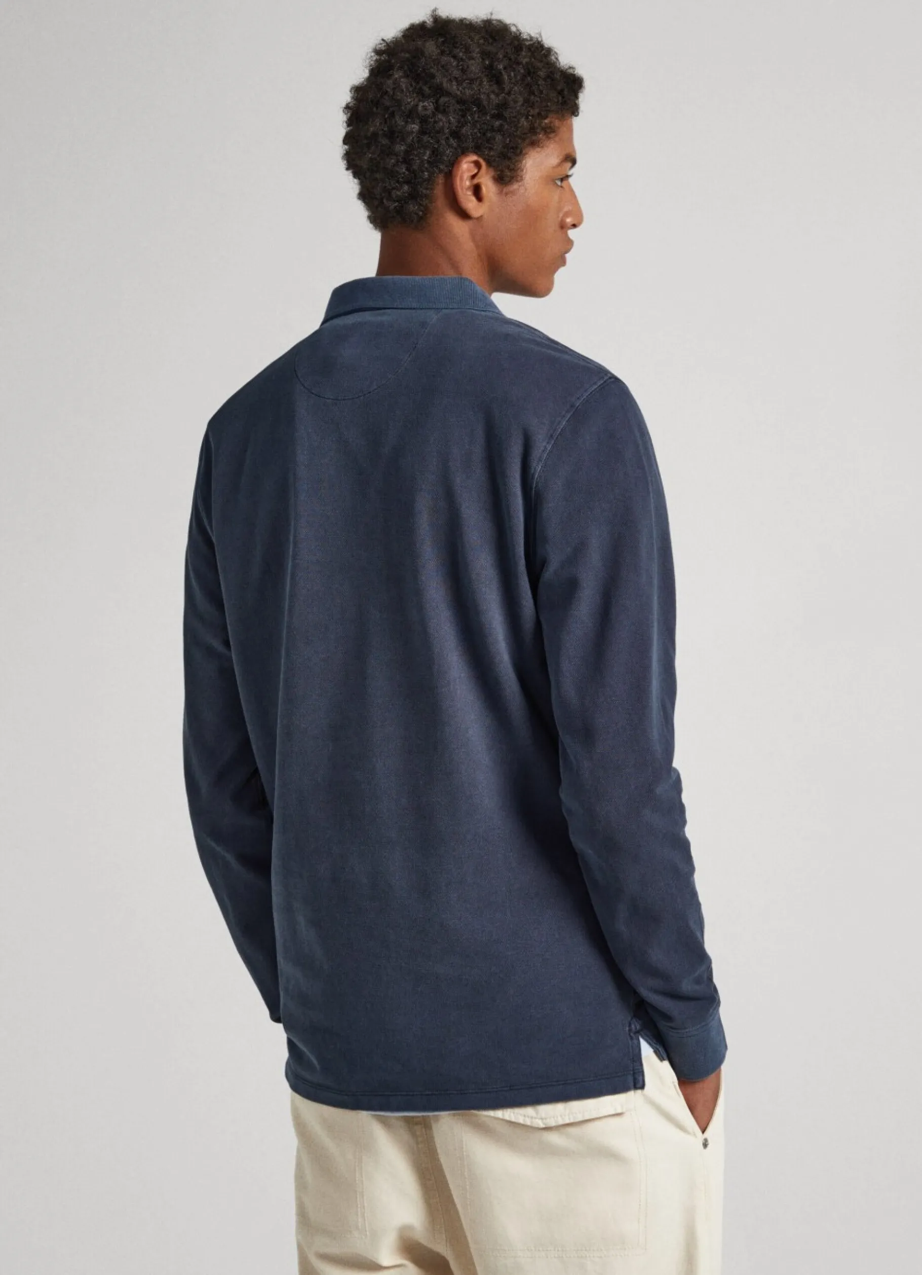 Men Pepe Jeans Embroidered Logo Pique Polo Shirt
