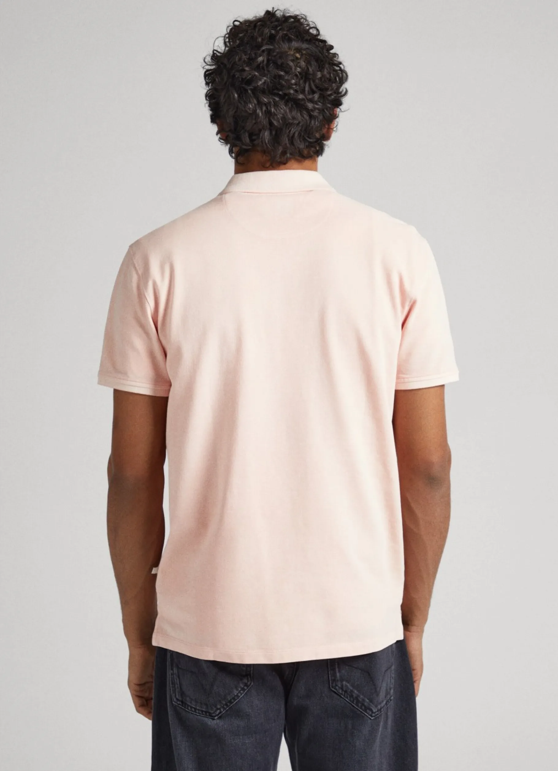Men Pepe Jeans Embroidered Logo Pique Polo Shirt