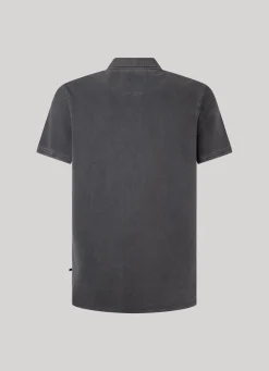 Men Pepe Jeans Embroidered Logo Pique Polo Shirt