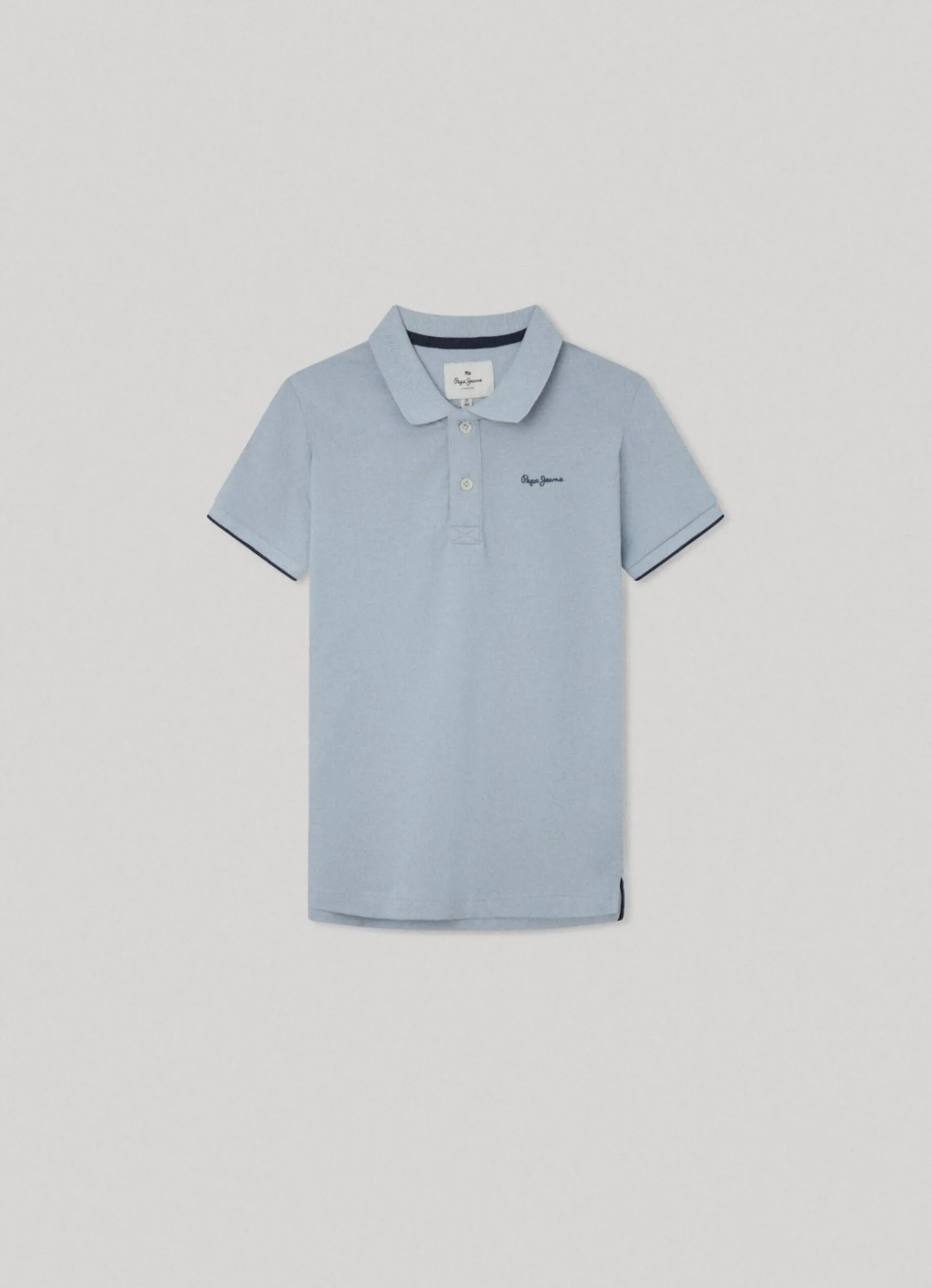 Boy Pepe Jeans Embroidered Logo Pique Polo Shirt