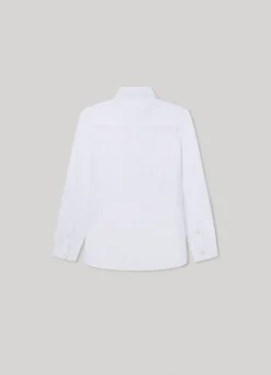 Boy Pepe Jeans Embroidered Logo Poplin Shirt