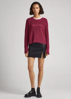 Women Pepe Jeans Embroidered Logo Sweatshirt