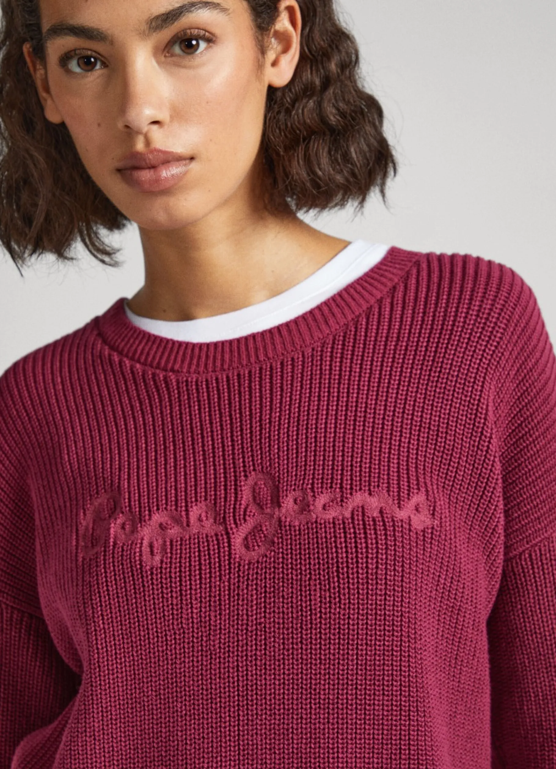 Women Pepe Jeans Embroidered Logo Sweatshirt