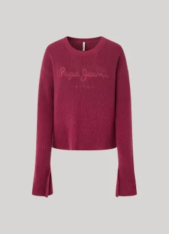 Women Pepe Jeans Embroidered Logo Sweatshirt