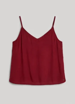 Women Pepe Jeans Embroidered Neckline Strap Top