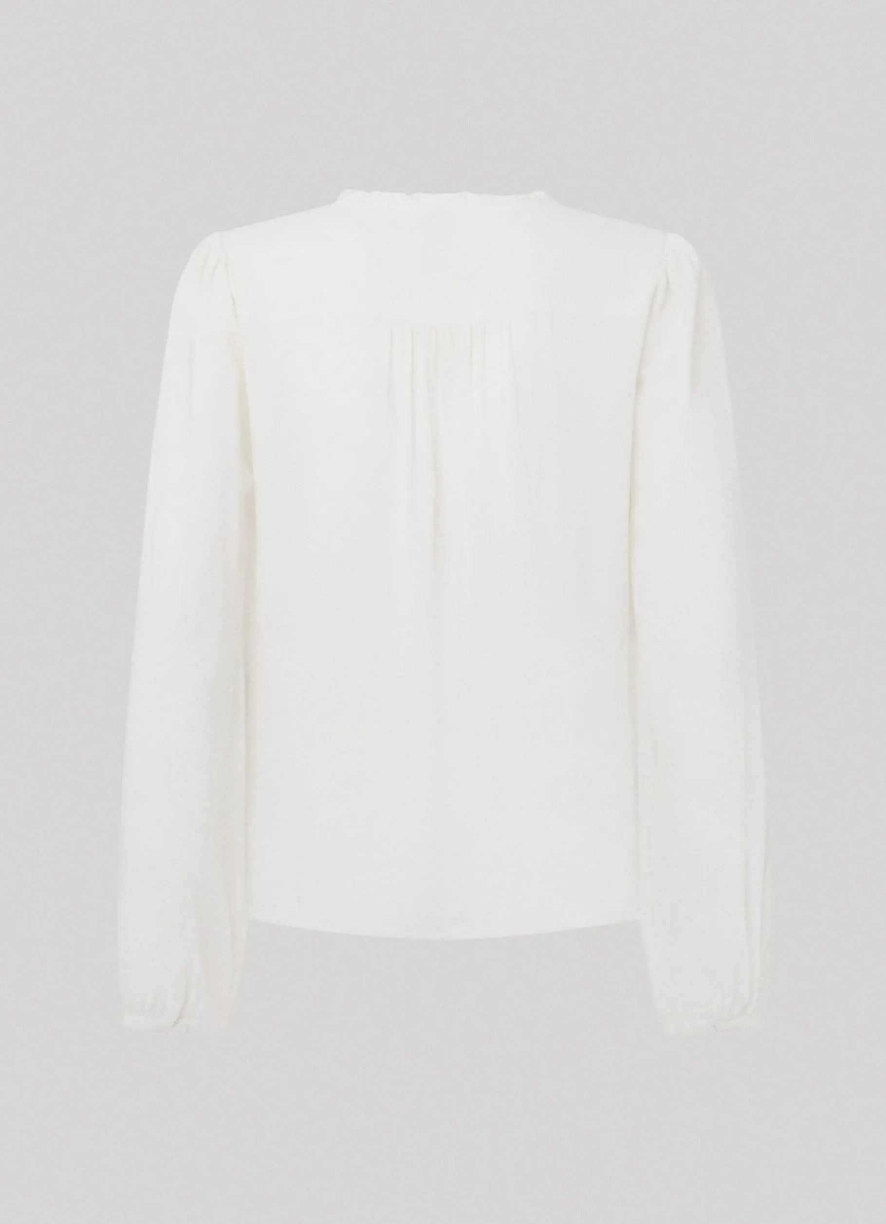 Women Pepe Jeans Embroidered Romantic Cut Blouse