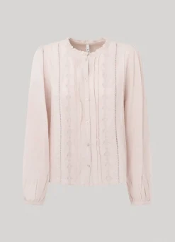 Women Pepe Jeans Embroidered Romantic Cut Blouse