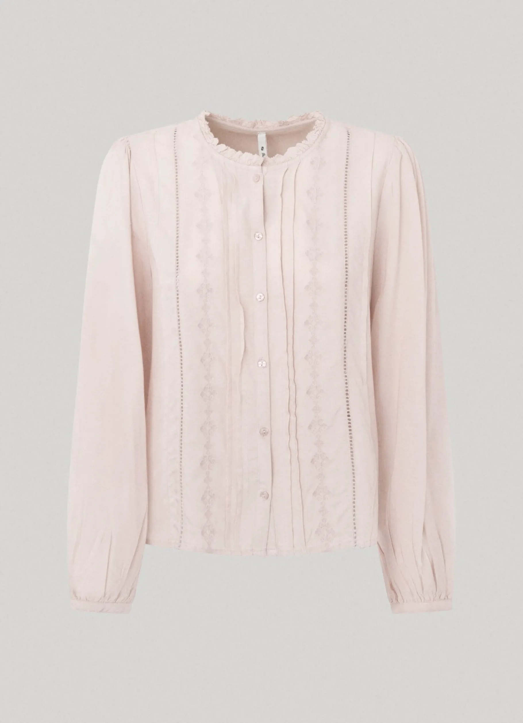 Women Pepe Jeans Embroidered Romantic Cut Blouse