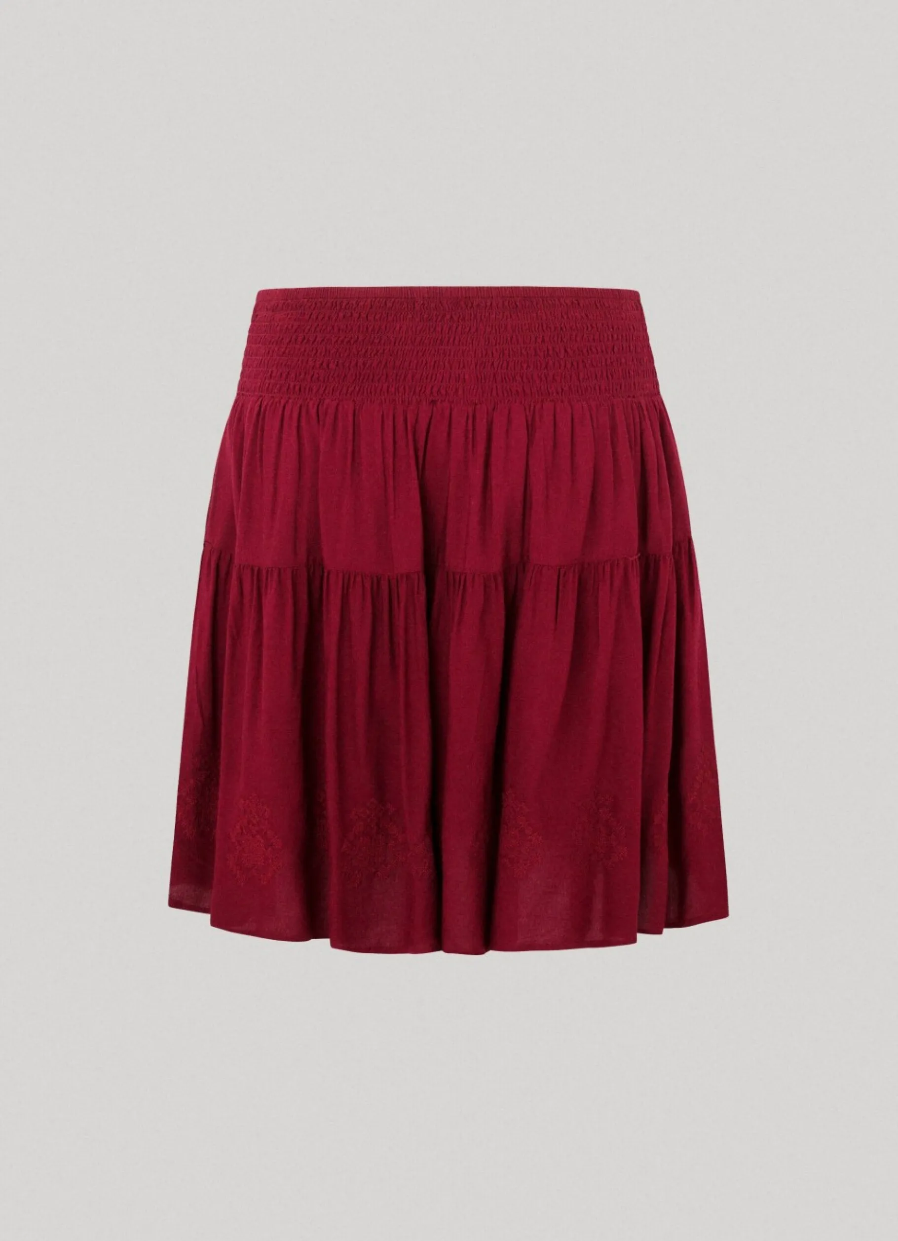 Women Pepe Jeans Embroidered Skirt At Hem