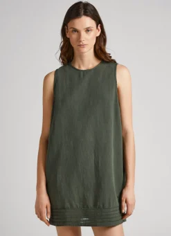 Women Pepe Jeans Embroidered Tape Dress
