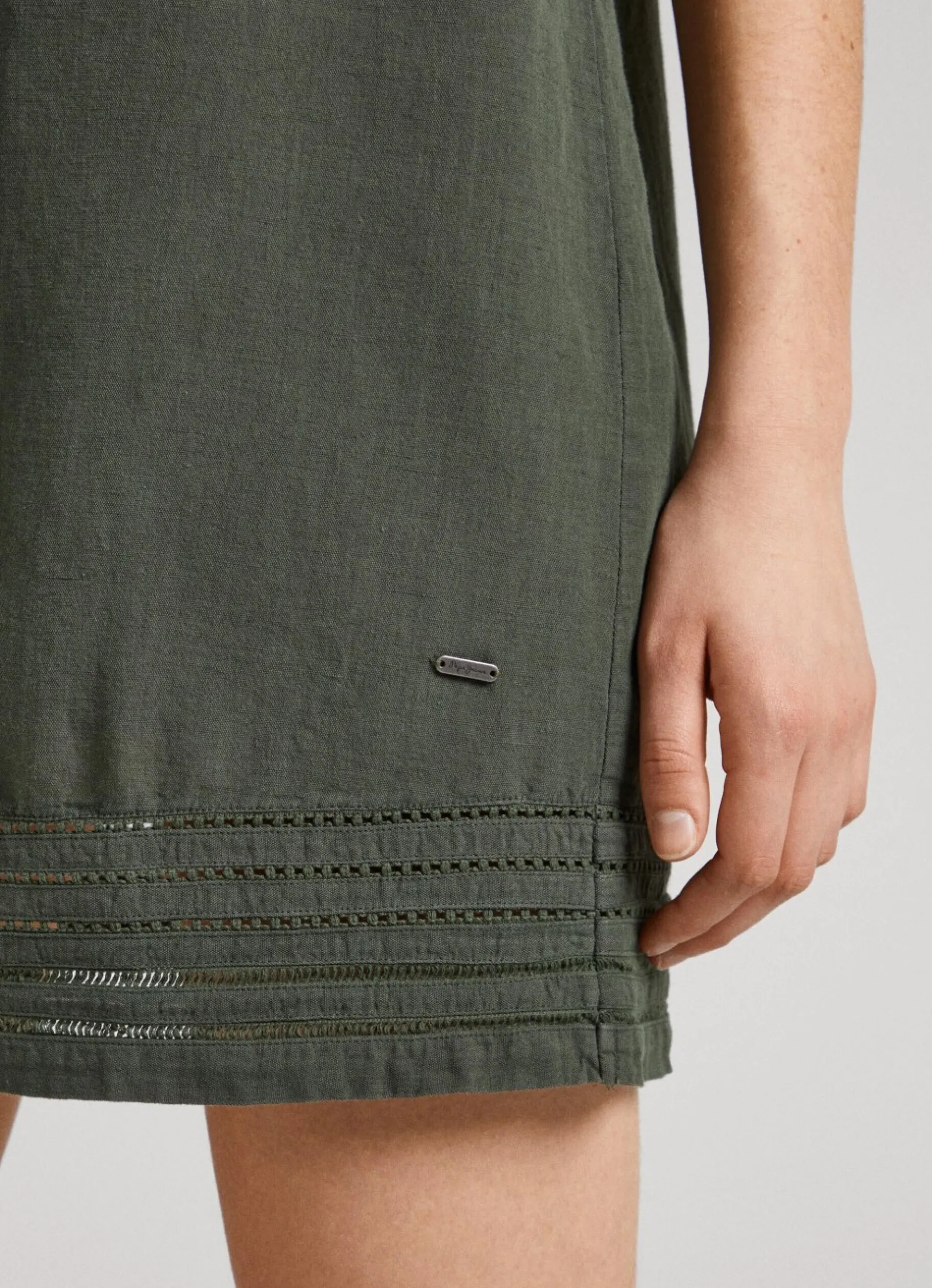 Women Pepe Jeans Embroidered Tape Dress