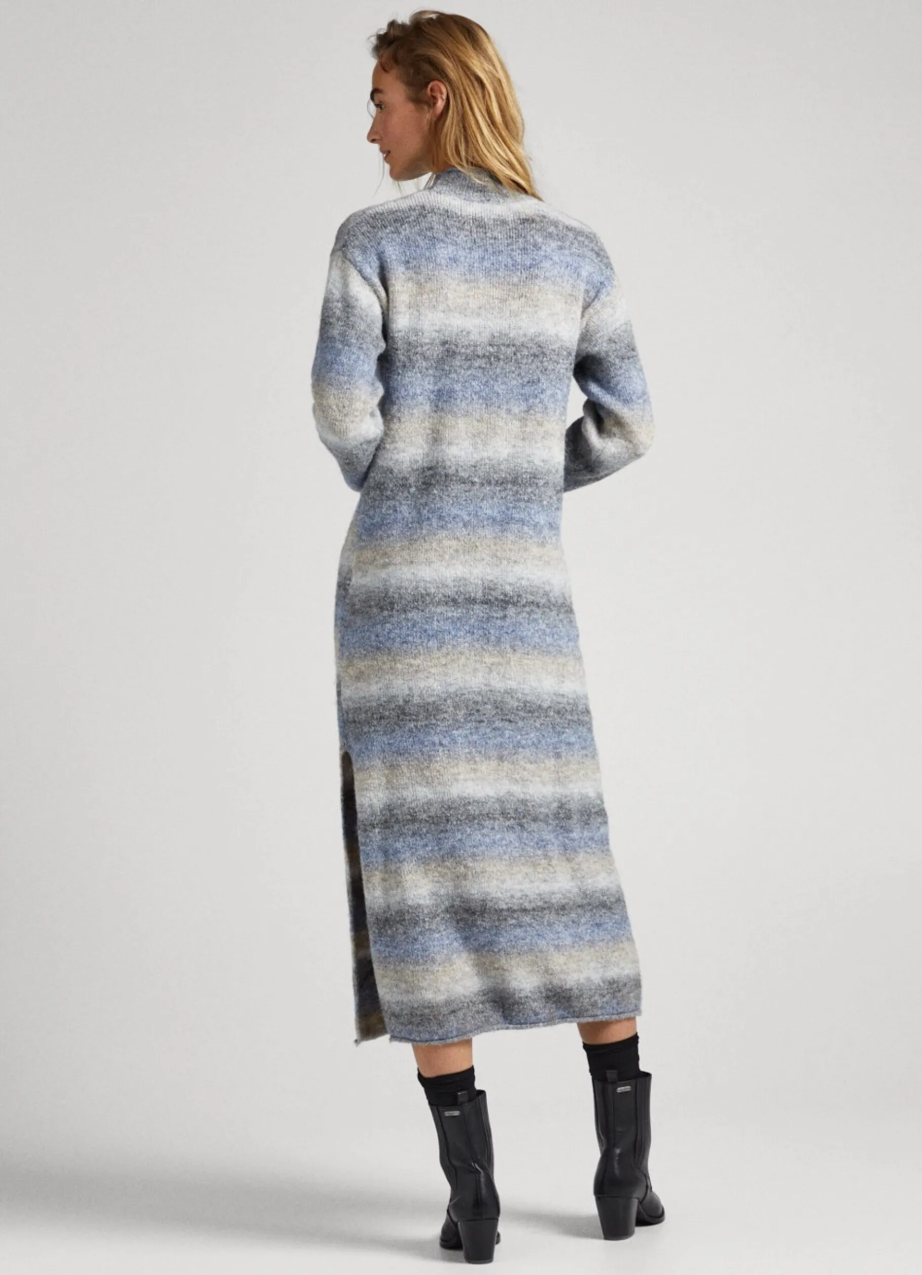 Women Pepe Jeans Faded Effect Melange Dress