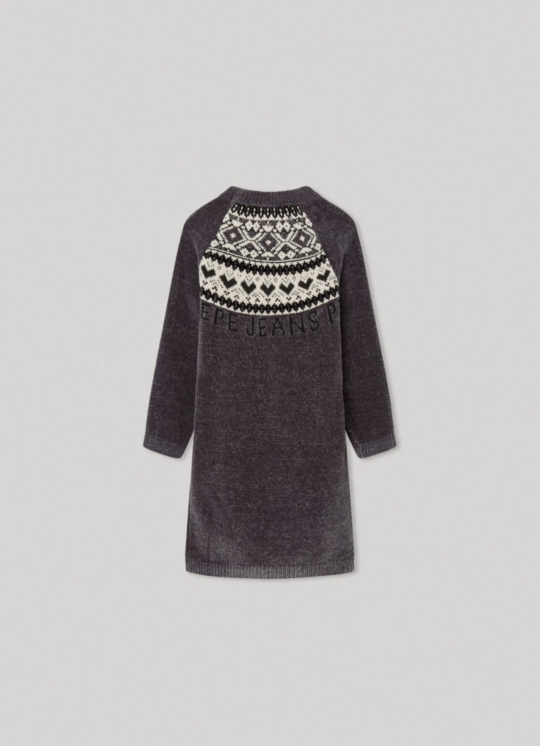 Girl Pepe Jeans Fair Isle Chenille Dress