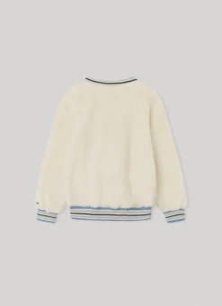 Girl Pepe Jeans Faux Fur Sweatshirt