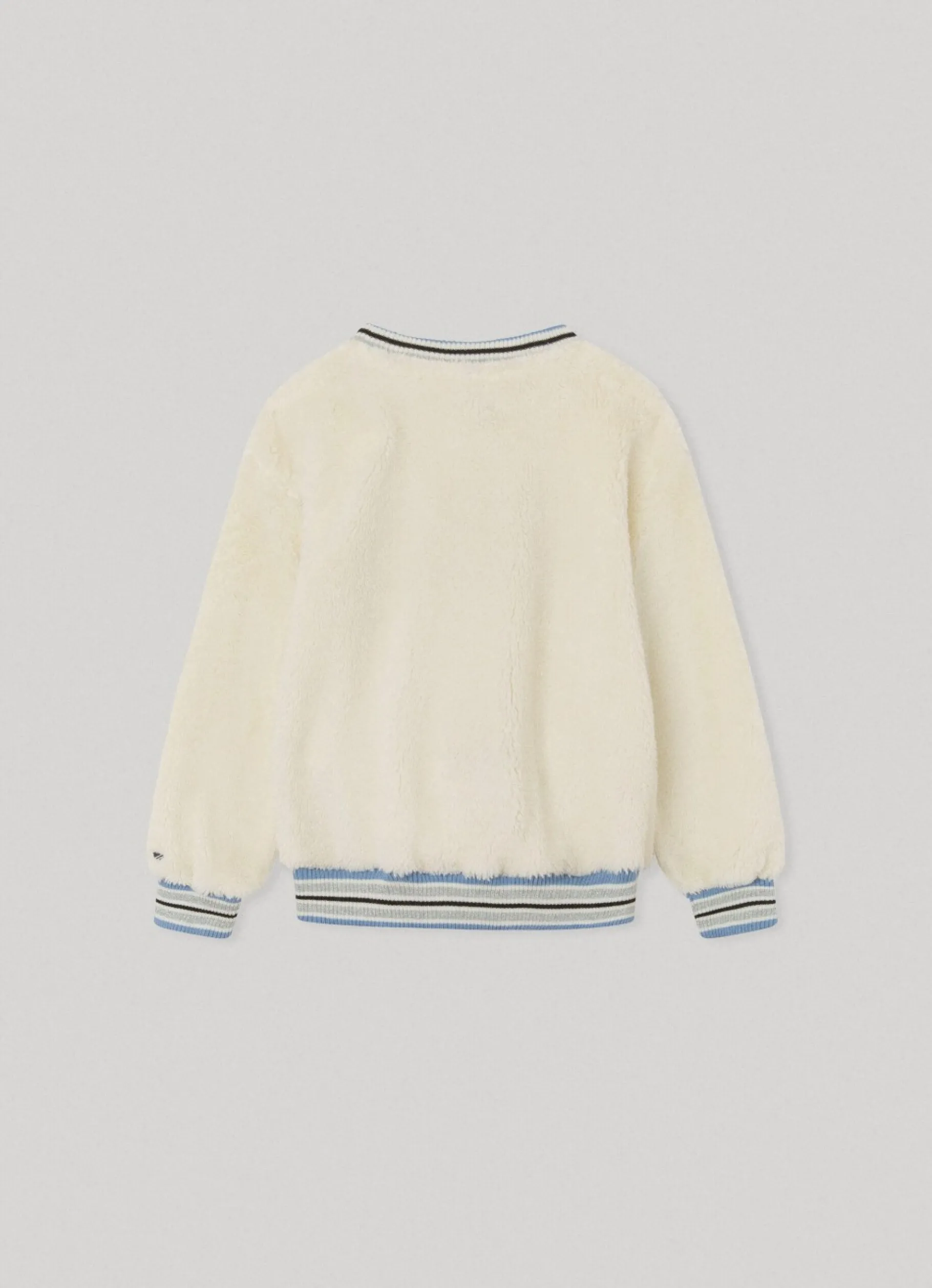 Girl Pepe Jeans Faux Fur Sweatshirt