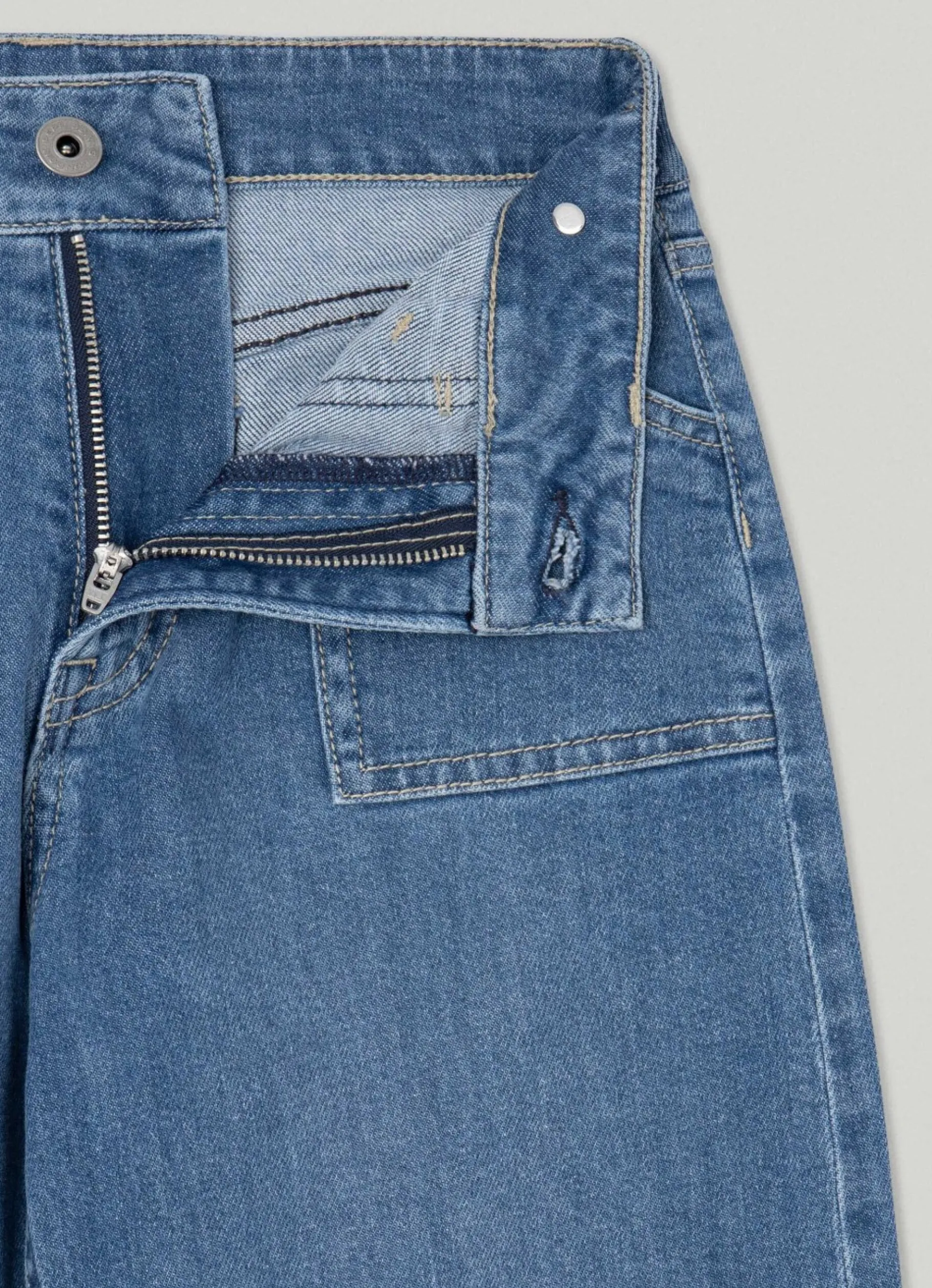 Girl Pepe Jeans Febee Wide Fit High-Rise Jeans