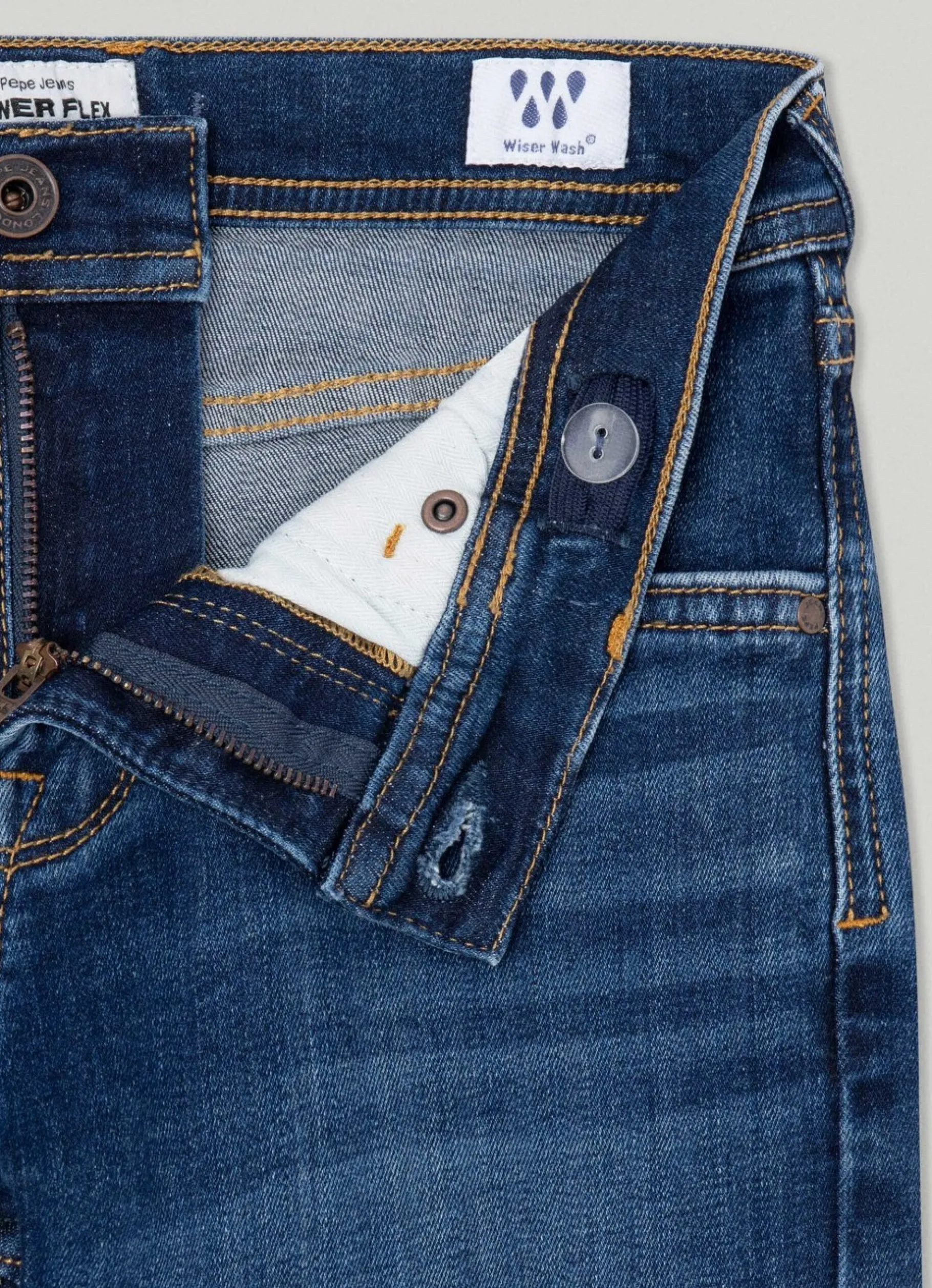 Boy Pepe Jeans Finly Skinny Fit Low-Rise Jeans