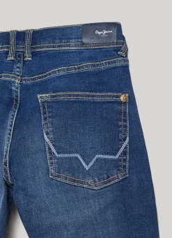Boy Pepe Jeans Finly Skinny Fit Low-Rise Jeans