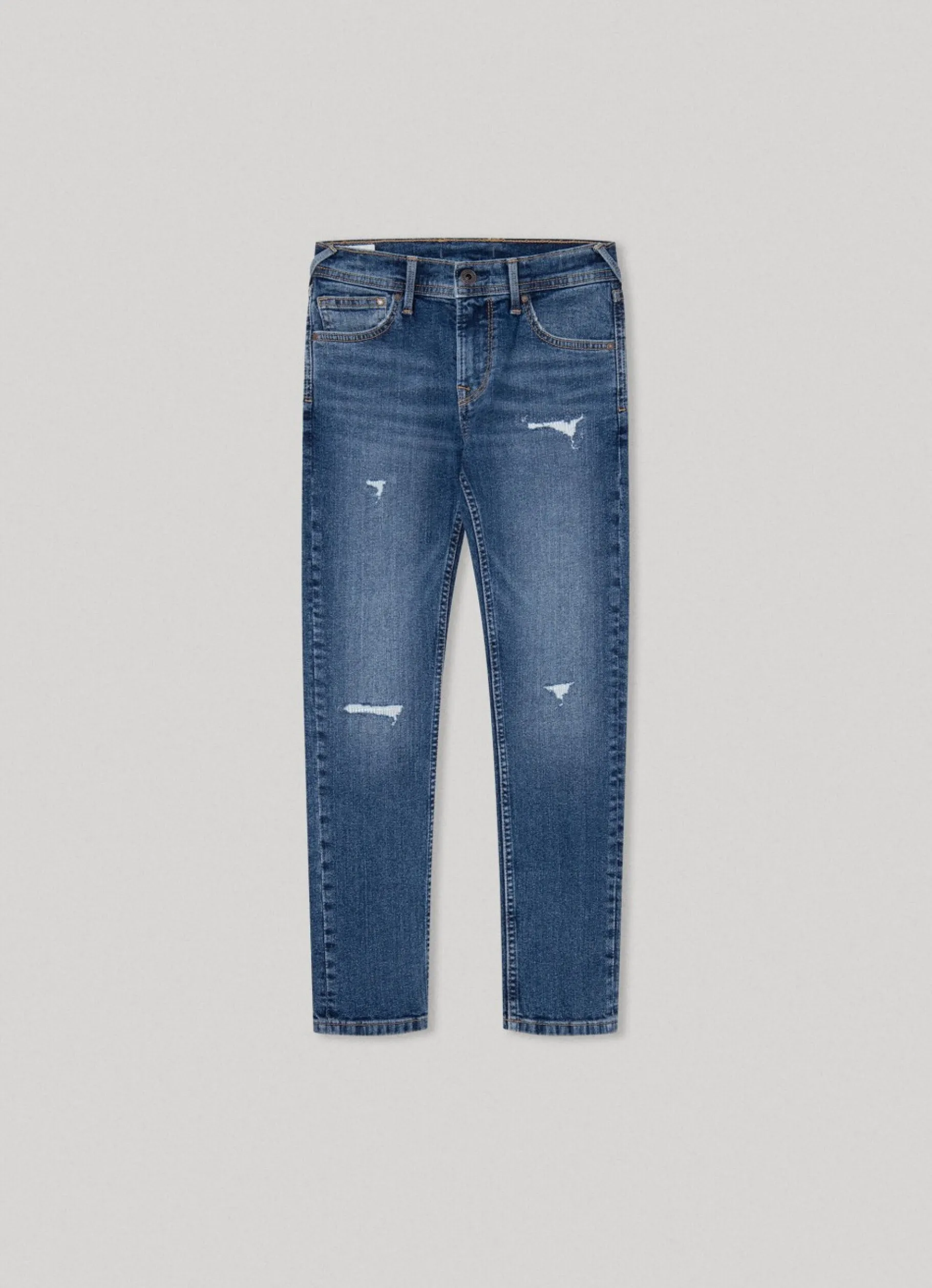 Boy Pepe Jeans Finly Skinny Fit Low-Rise Jeans
