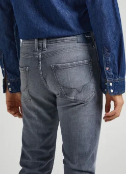 Men Pepe Jeans Finsbury Skinny Fit Low-Rise Jeans