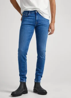 Men Pepe Jeans Finsbury Skinny Fit Low-Rise Jeans