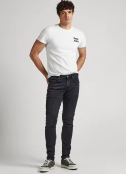 Men Pepe Jeans Finsbury Skinny Fit Low-Rise Jeans