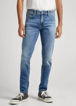 Men Pepe Jeans Finsbury Skinny Fit Low-Rise Jeans