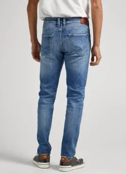 Men Pepe Jeans Finsbury Skinny Fit Low-Rise Jeans