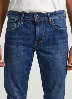 Men Pepe Jeans Finsbury Skinny Fit Low-Rise Jeans