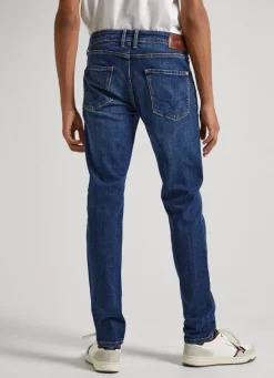 Men Pepe Jeans Finsbury Skinny Fit Low-Rise Jeans