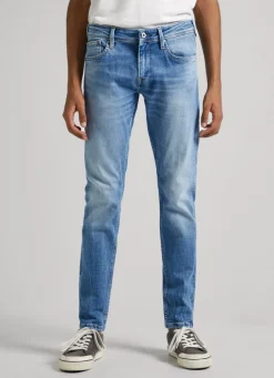 Men Pepe Jeans Finsbury Skinny Fit Low-Rise Jeans