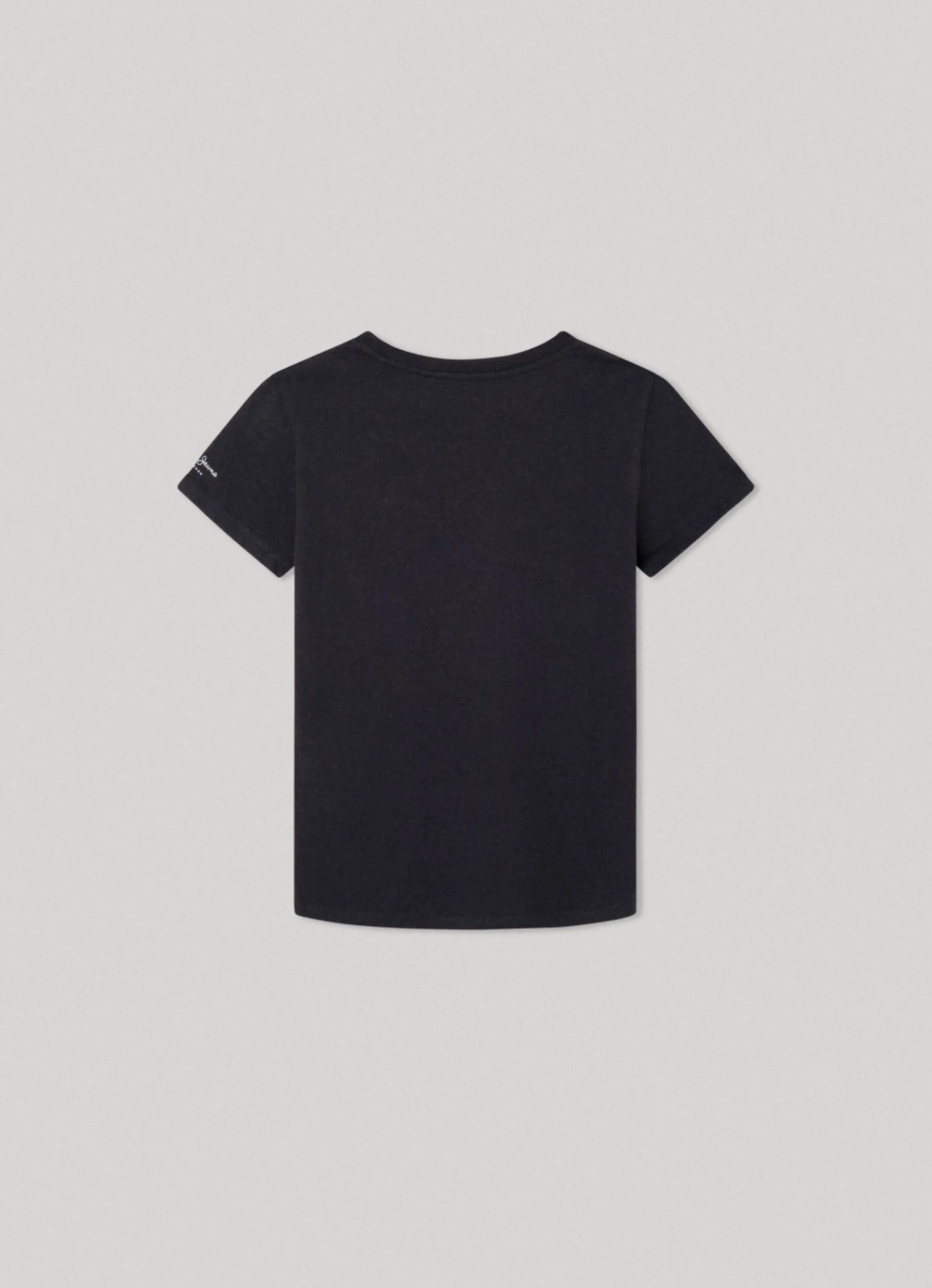 Boy Pepe Jeans Flag Logo Cotton T-Shirt