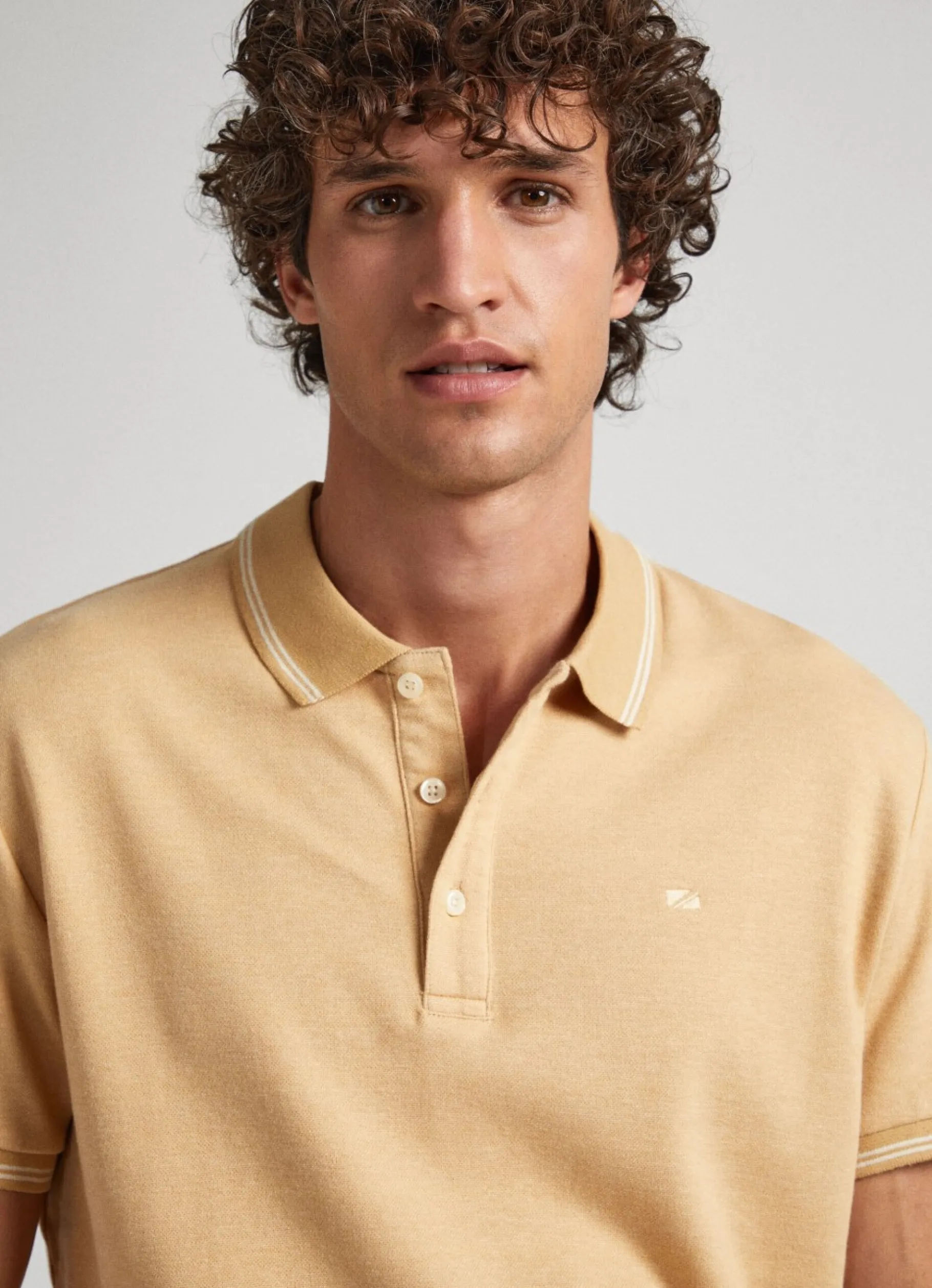 Men Pepe Jeans Flag Logo Polo Shirt