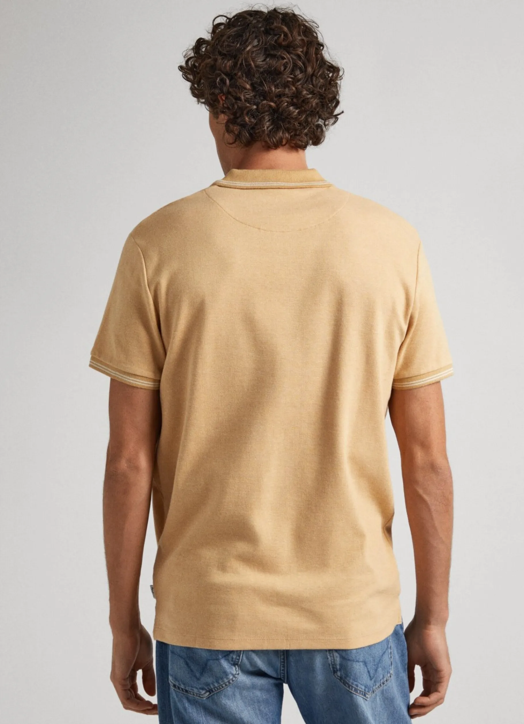 Men Pepe Jeans Flag Logo Polo Shirt