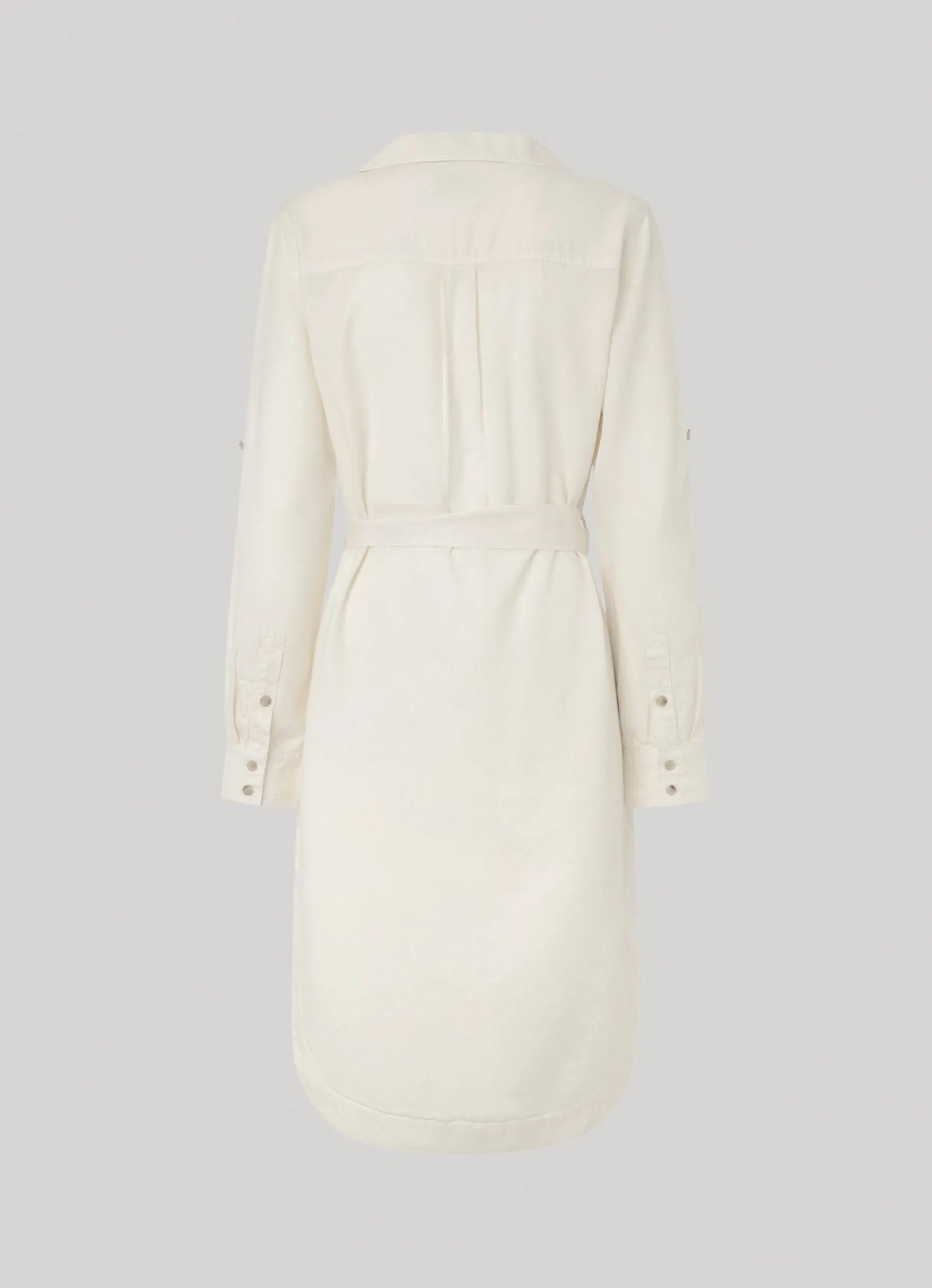 Women Pepe Jeans Flap Neck Tencel Dress