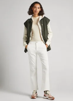 Women Pepe Jeans Flare Fit Chino Trousers