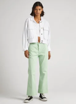 Women Pepe Jeans Flare Fit Chino Trousers