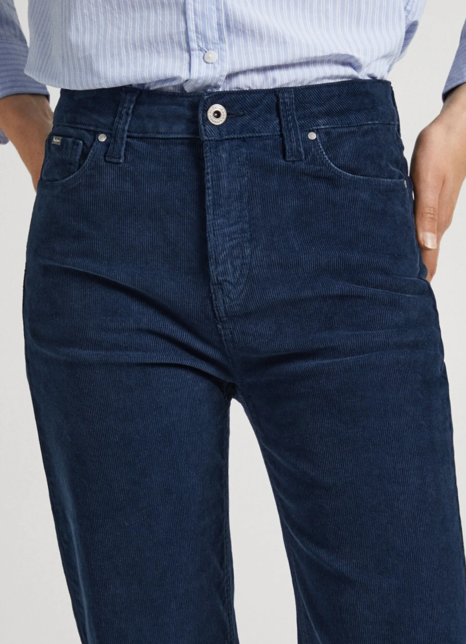 Women Pepe Jeans Flared Corduroy Trousers