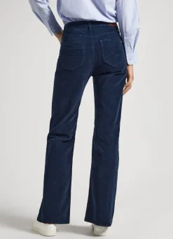 Women Pepe Jeans Flared Corduroy Trousers