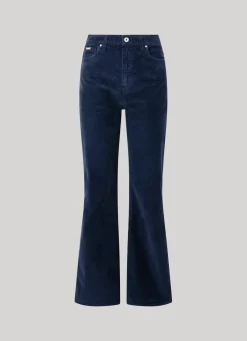 Women Pepe Jeans Flared Corduroy Trousers