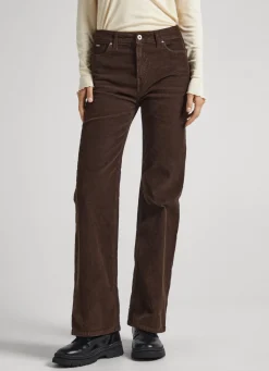 Women Pepe Jeans Flared Corduroy Trousers