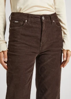 Women Pepe Jeans Flared Corduroy Trousers