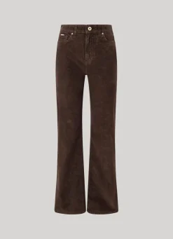Women Pepe Jeans Flared Corduroy Trousers