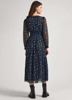 Women Pepe Jeans Floral Chiffon Dress