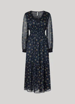 Women Pepe Jeans Floral Chiffon Dress