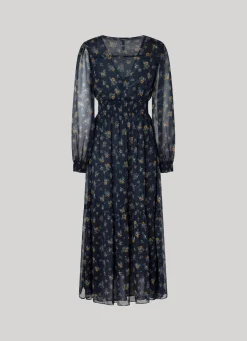 Women Pepe Jeans Floral Chiffon Dress