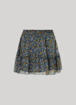 Women Pepe Jeans Floral Chiffon Skirt