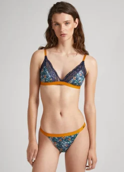 Women Pepe Jeans Floral Cotton Bra
