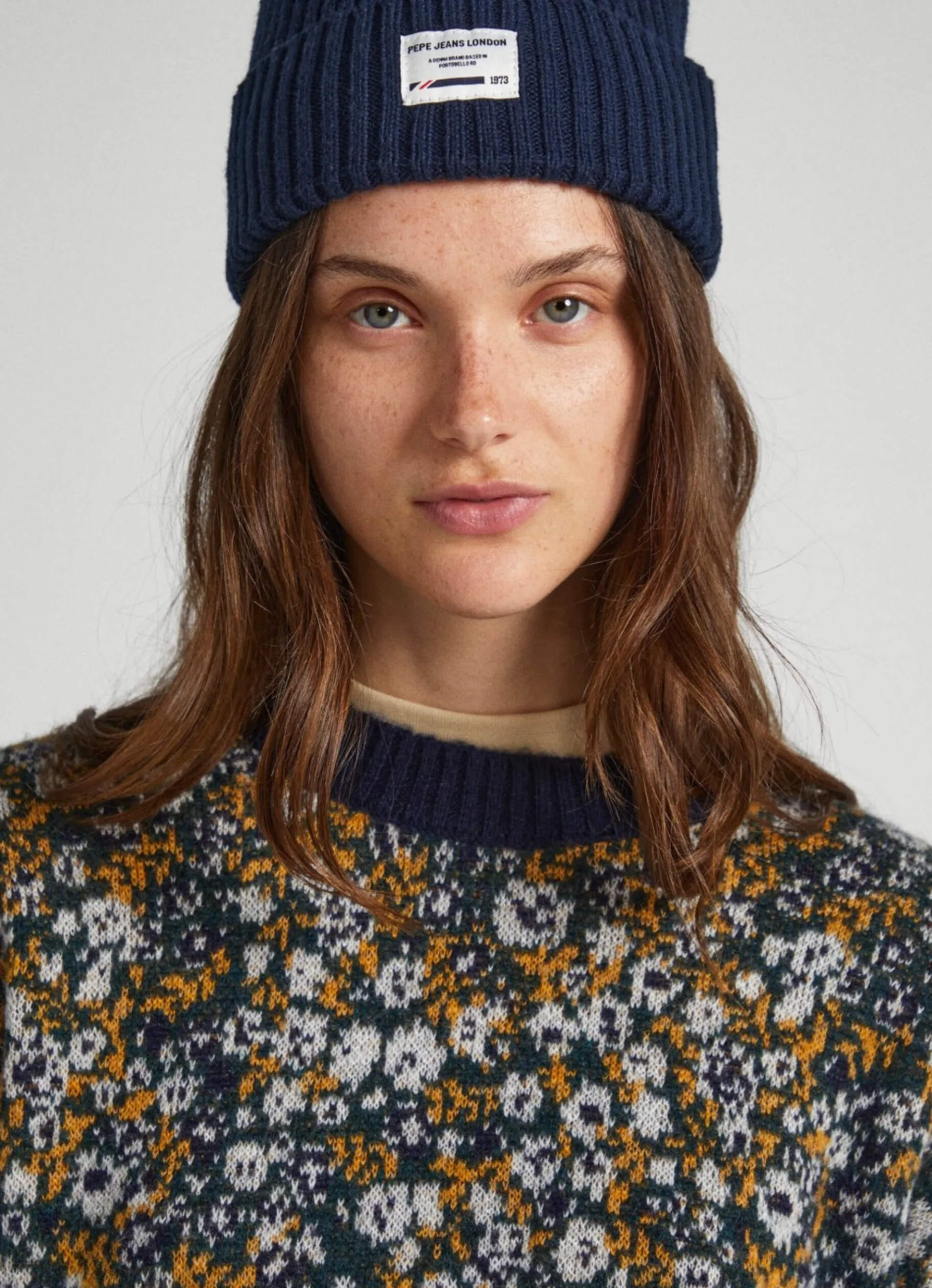 Women Pepe Jeans Floral Jacquard Knit