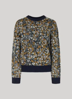Women Pepe Jeans Floral Jacquard Knit